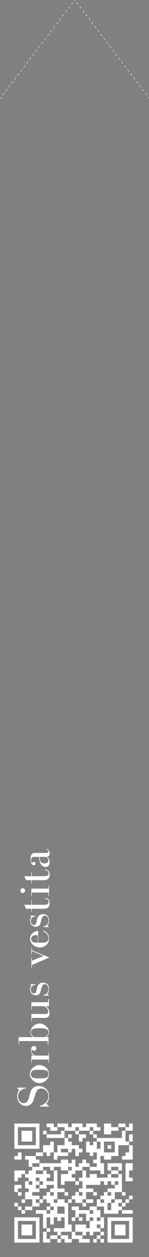 Étiquette de : Sorbus vestita - format c - style blanche57_simplebod avec qrcode et comestibilité
