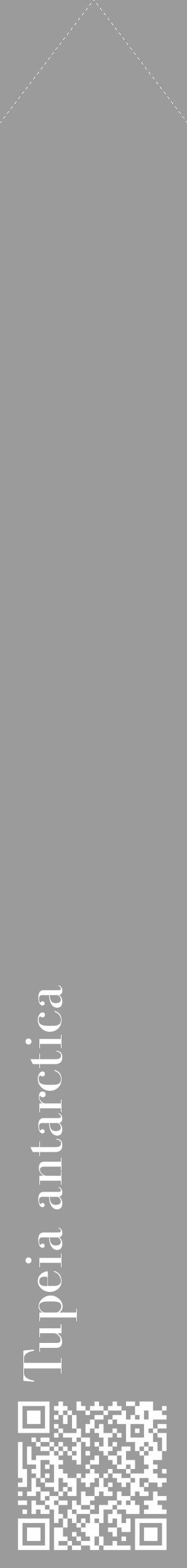 Étiquette de : Tupeia antarctica - format c - style blanche52_simple_simplebod avec qrcode et comestibilité - position verticale
