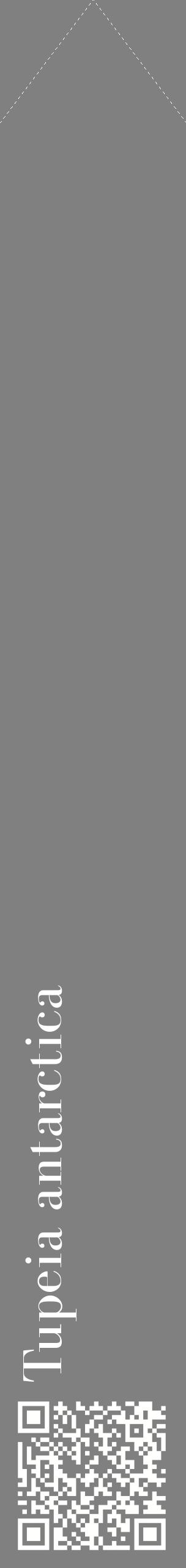 Étiquette de : Tupeia antarctica - format c - style blanche57_simplebod avec qrcode et comestibilité