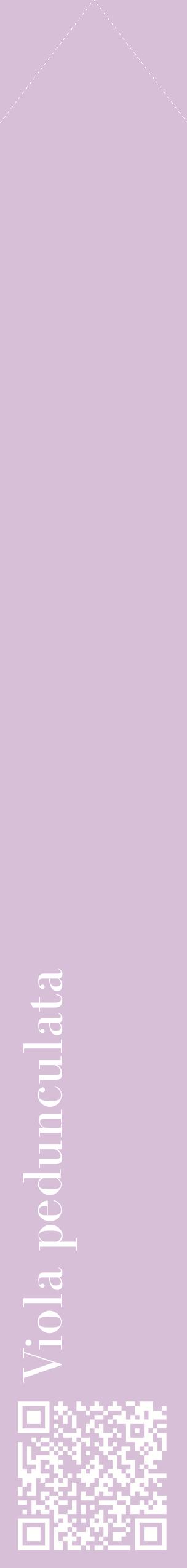 Étiquette de : Viola pedunculata - format c - style blanche54_simplebod avec qrcode et comestibilité