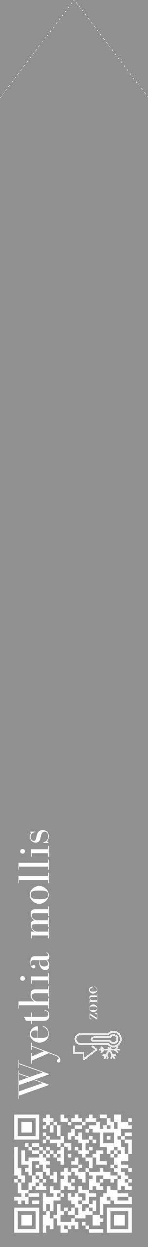 Étiquette de : Wyethia mollis - format c - style blanche4_simple_simplebod avec qrcode et comestibilité - position verticale