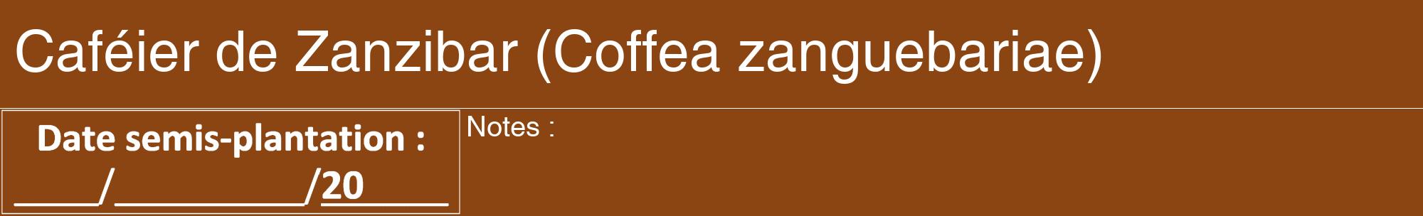 Étiquette de : Coffea zanguebariae - format a - style blanche30hel avec comestibilité