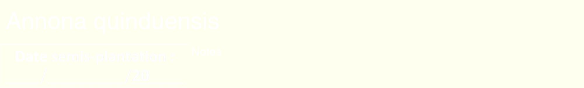 Étiquette de : Annona quinduensis - format a - style blanche19hel avec comestibilité