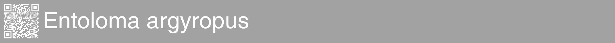 Étiquette de : Entoloma argyropus - format a - style blanche38hel avec qrcode et comestibilité