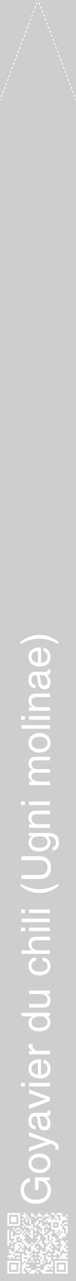Étiquette de : Ugni molinae - format b - style blanche17hel avec qrcode et comestibilité - position verticale