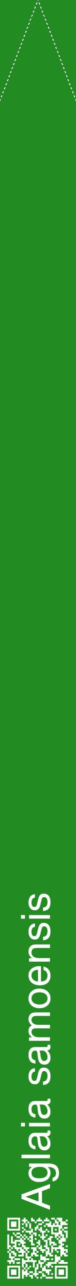 Étiquette de : Aglaia samoensis - format b - style blanche10hel avec qrcode et comestibilité