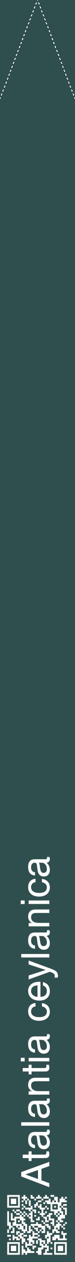 Étiquette de : Atalantia ceylanica - format b - style blanche58hel avec qrcode et comestibilité