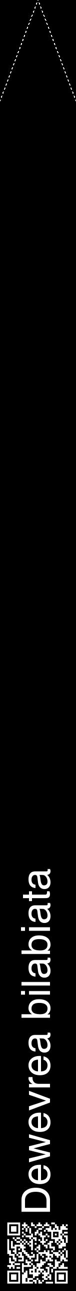 Étiquette de : Dewevrea bilabiata - format b - style blanche59hel avec qrcode et comestibilité