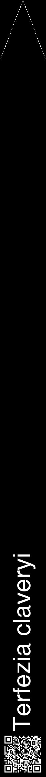 Étiquette de : Terfezia claveryi - format b - style blanche59hel avec qrcode et comestibilité - position verticale