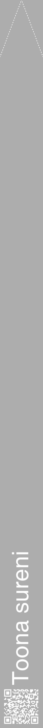 Étiquette de : Toona sureni - format b - style blanche22hel avec qrcode et comestibilité - position verticale
