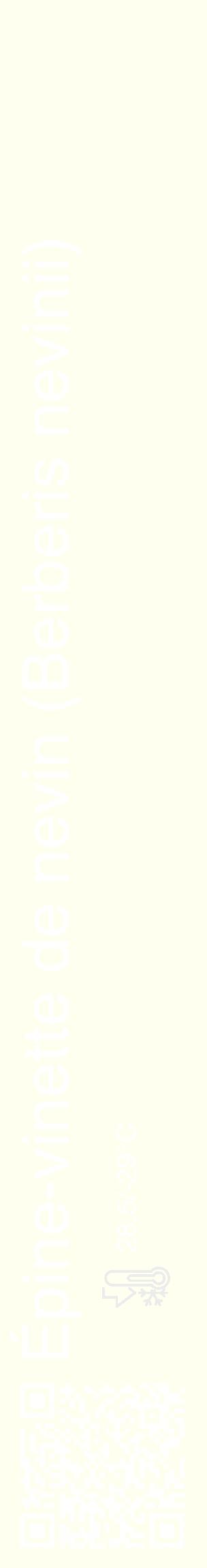 Étiquette de : Berberis nevinii - format c - style blanche19_basique_basiquehel avec qrcode et comestibilité - position verticale