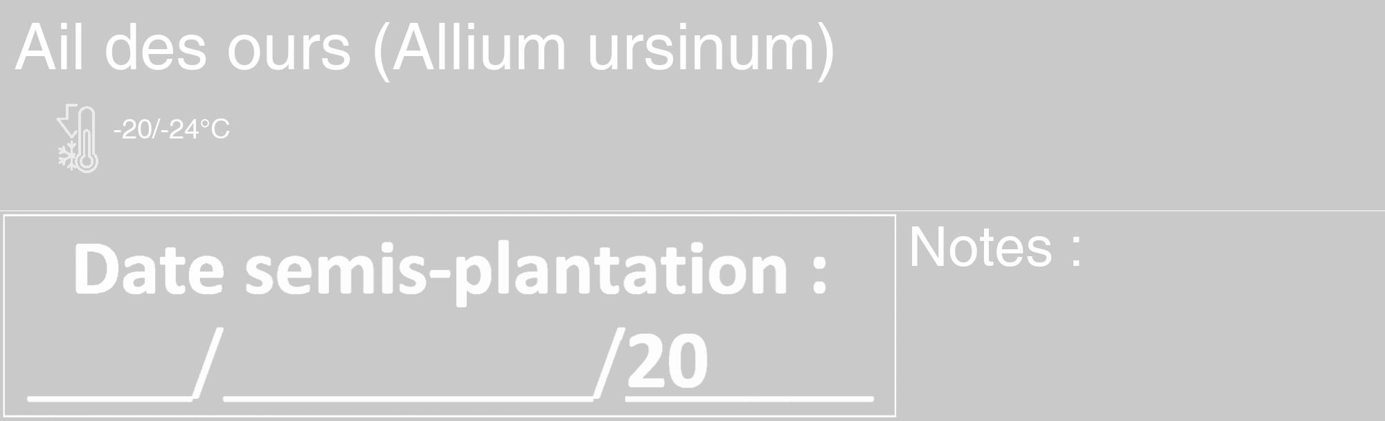 Étiquette de : Allium ursinum - format c - style blanche54_basique_basiquehel avec comestibilité