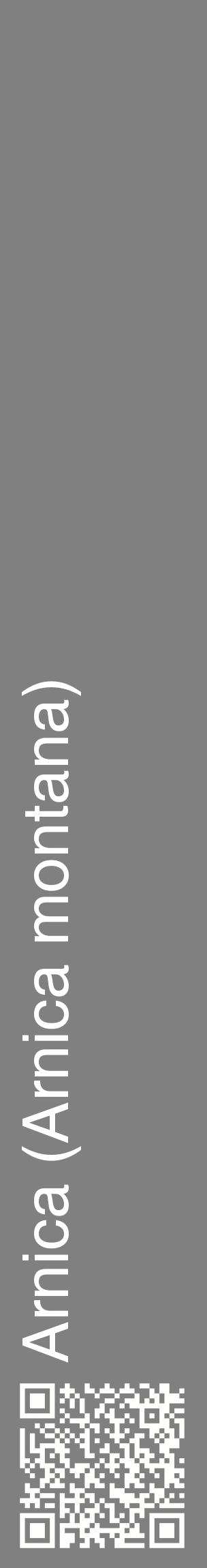 Étiquette de : Arnica montana - format c - style blanche57_basiquehel avec qrcode et comestibilité