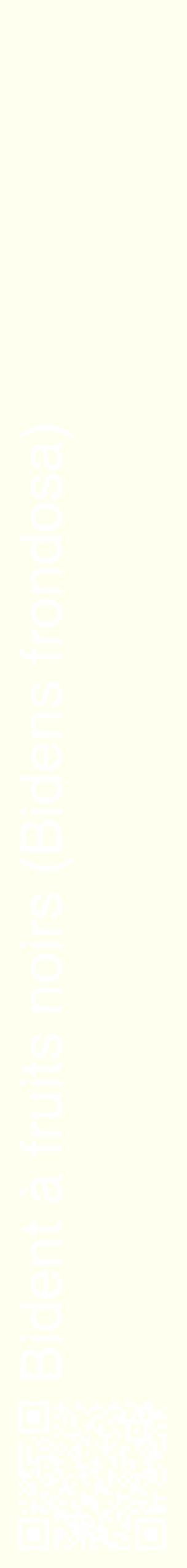 Étiquette de : Bidens frondosa - format c - style blanche19_simplehel avec qrcode et comestibilité