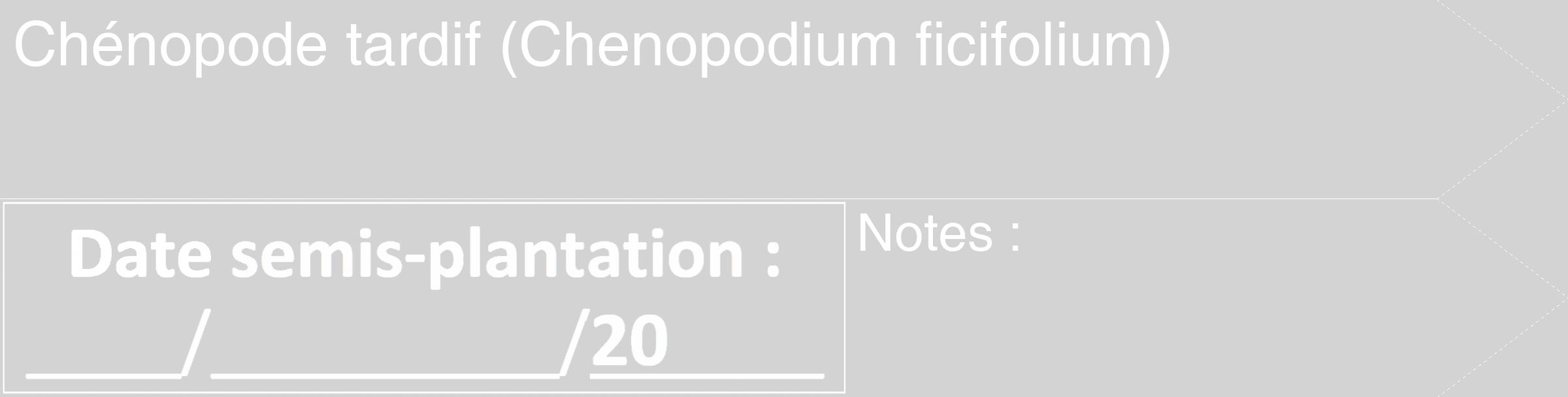 Étiquette de : Chenopodium ficifolium - format c - style blanche56_simple_simplehel avec comestibilité