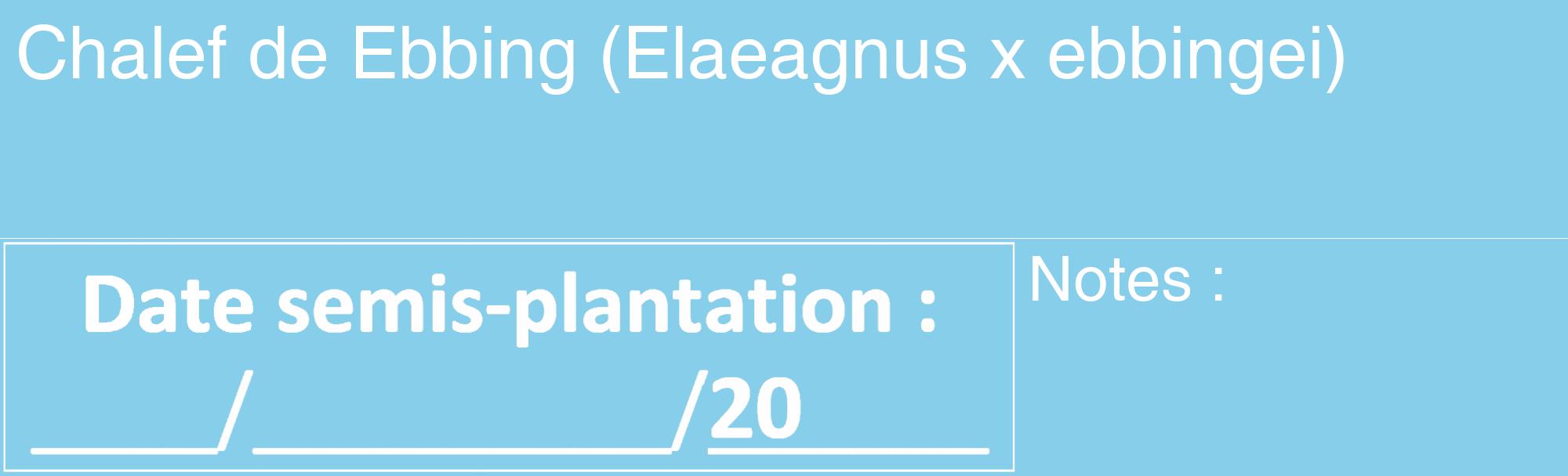 Étiquette de : Elaeagnus x ebbingei - format c - style blanche1_basique_basiquehel avec comestibilité