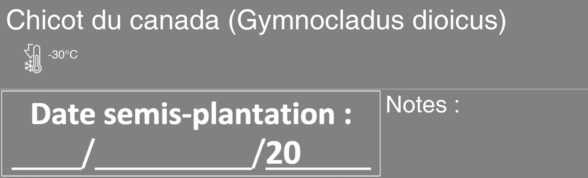Étiquette de : Gymnocladus dioicus - format c - style blanche50_basique_basiquehel avec comestibilité