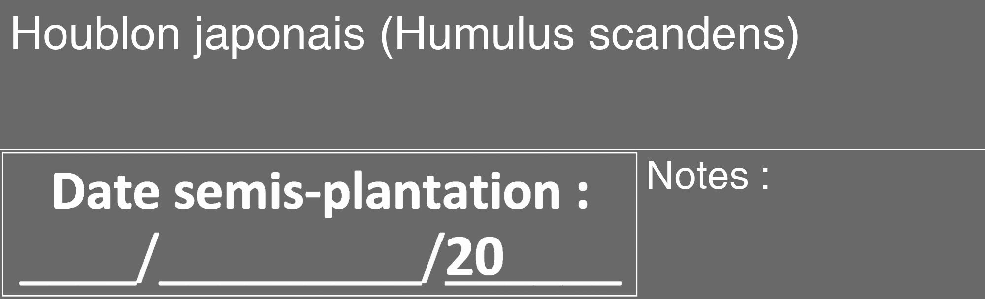 Étiquette de : Humulus scandens - format c - style blanche51_basique_basiquehel avec comestibilité
