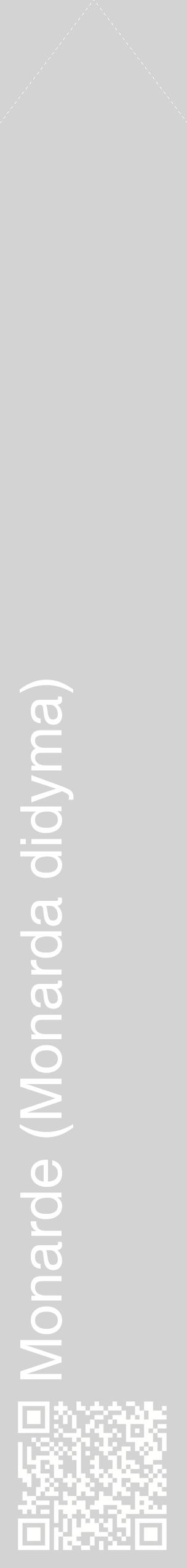 Étiquette de : Monarda didyma - format c - style blanche56_simplehel avec qrcode et comestibilité