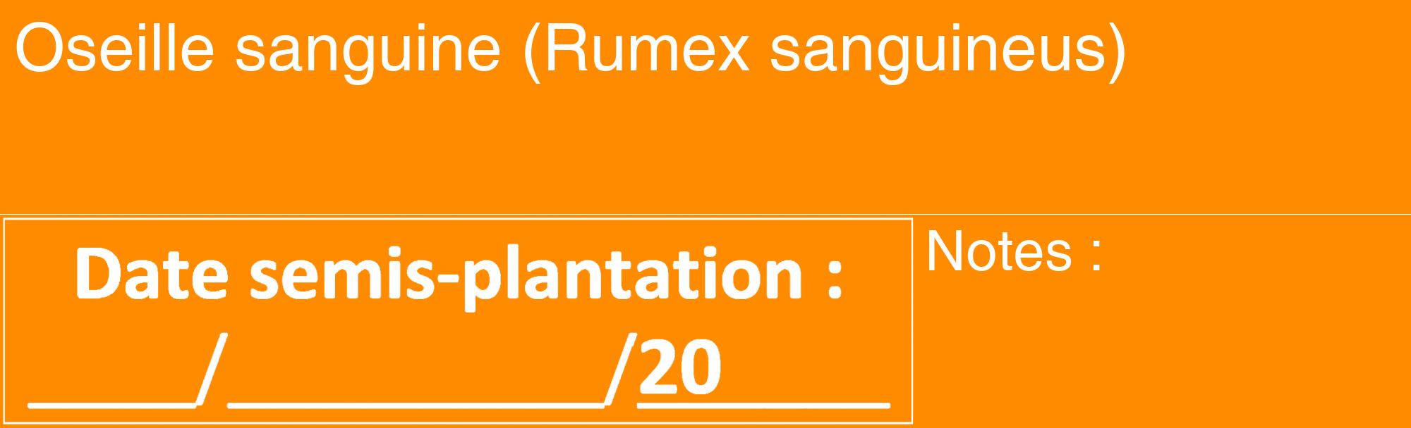 Étiquette de : Rumex sanguineus - format c - style blanche23basique_basique_basiquehel avec comestibilité