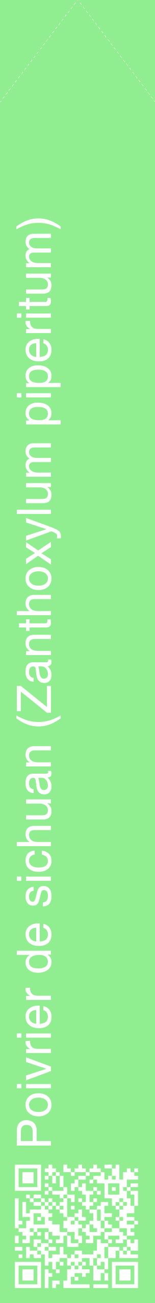 Étiquette de : Zanthoxylum piperitum - format c - style blanche15_simplehel avec qrcode et comestibilité