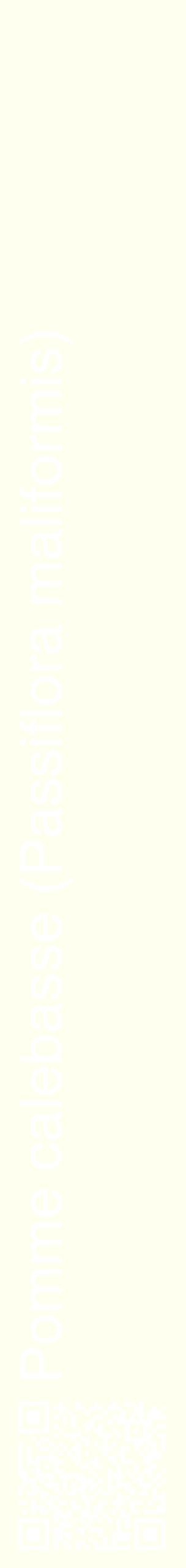 Étiquette de : Passiflora maliformis - format c - style blanche19_simplehel avec qrcode et comestibilité