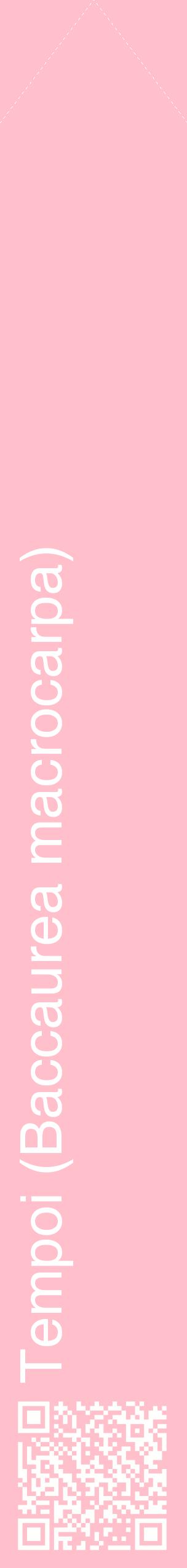 Étiquette de : Baccaurea macrocarpa - format c - style blanche40_simplehel avec qrcode et comestibilité