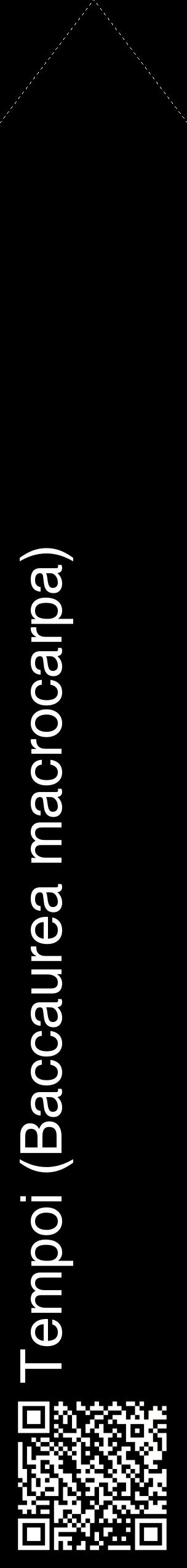 Étiquette de : Baccaurea macrocarpa - format c - style blanche59_simplehel avec qrcode et comestibilité