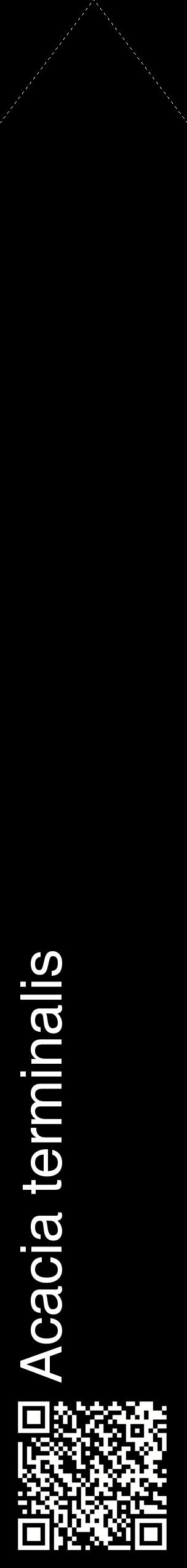 Étiquette de : Acacia terminalis - format c - style blanche59_simplehel avec qrcode et comestibilité