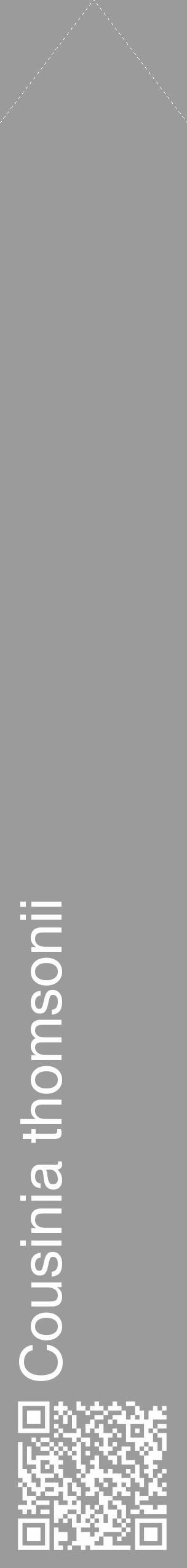 Étiquette de : Cousinia thomsonii - format c - style blanche52_simple_simplehel avec qrcode et comestibilité - position verticale