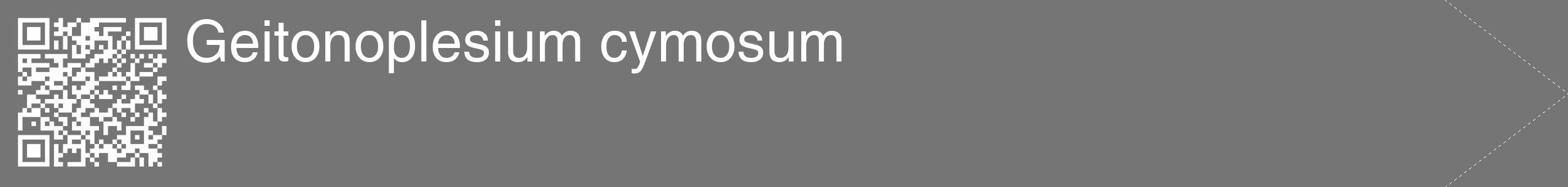 Étiquette de : Geitonoplesium cymosum - format c - style blanche5_simple_simplehel avec qrcode et comestibilité