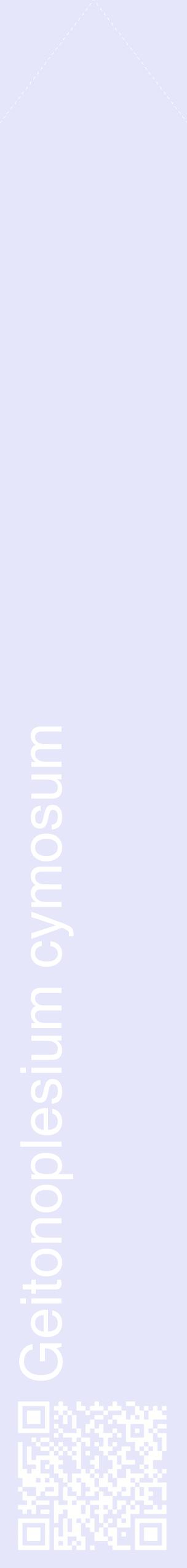 Étiquette de : Geitonoplesium cymosum - format c - style blanche55_simplehel avec qrcode et comestibilité
