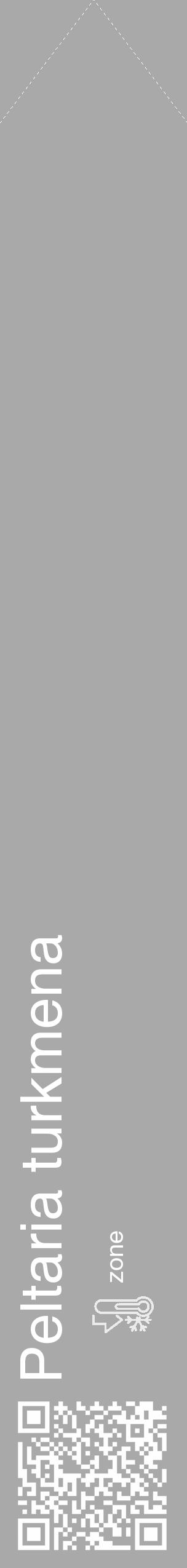 Étiquette de : Peltaria turkmena - format c - style blanche13_simple_simplehel avec qrcode et comestibilité - position verticale