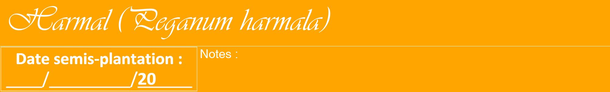 Étiquette de : Peganum harmala - format a - style blanche22viv avec comestibilité
