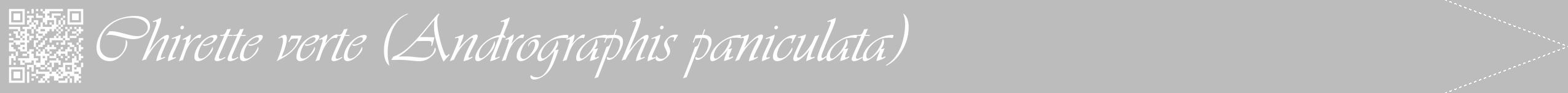 Étiquette de : Andrographis paniculata - format b - style blanche1viv avec qrcode et comestibilité