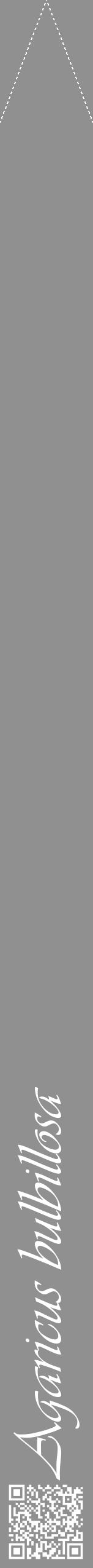 Étiquette de : Agaricus bulbillosa - format b - style blanche4simpleviv avec qrcode et comestibilité - position verticale