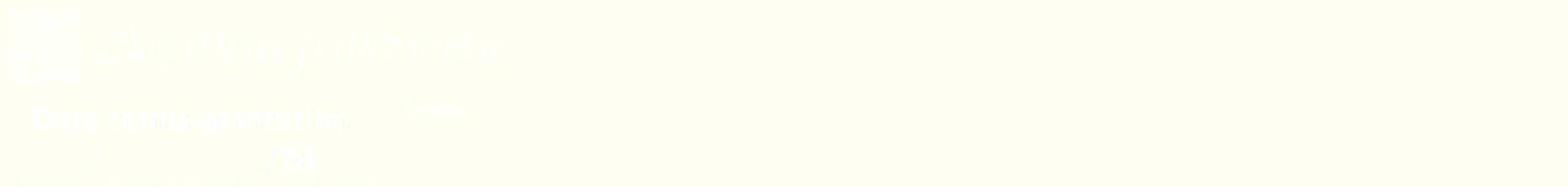 Étiquette de : Agaricus pattersonae - format b - style blanche19viv avec qrcode et comestibilité
