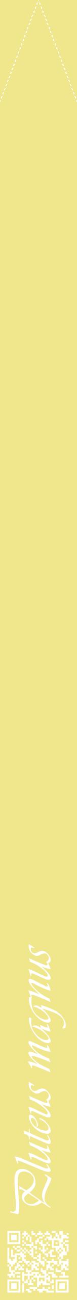 Étiquette de : Pluteus magnus - format b - style blanche20viv avec qrcode et comestibilité