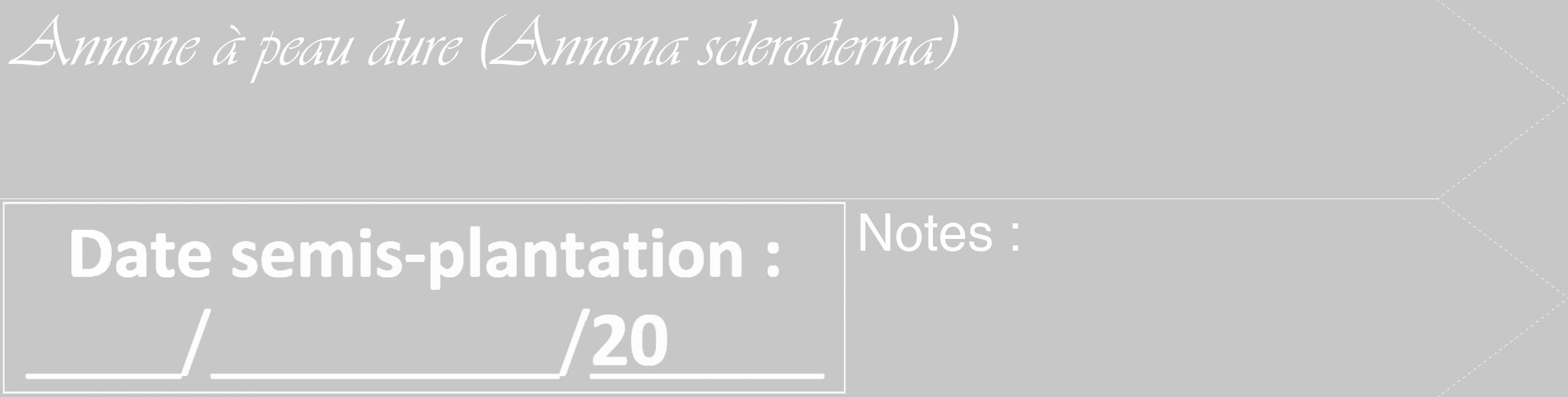 Étiquette de : Annona scleroderma - format c - style blanche15_simple_simpleviv avec comestibilité