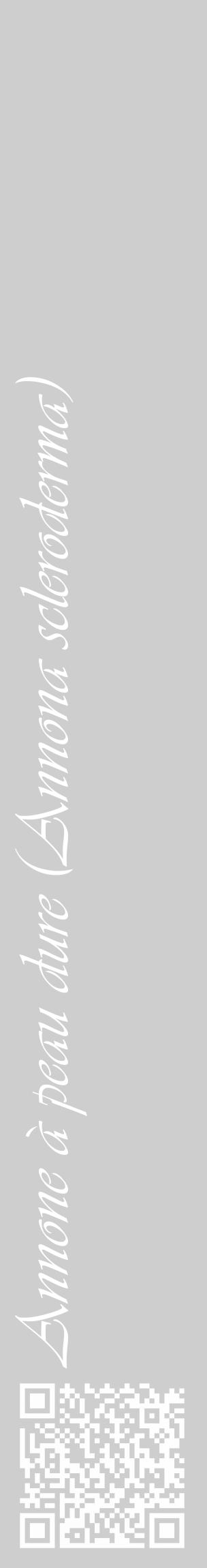 Étiquette de : Annona scleroderma - format c - style blanche17_basique_basiqueviv avec qrcode et comestibilité - position verticale