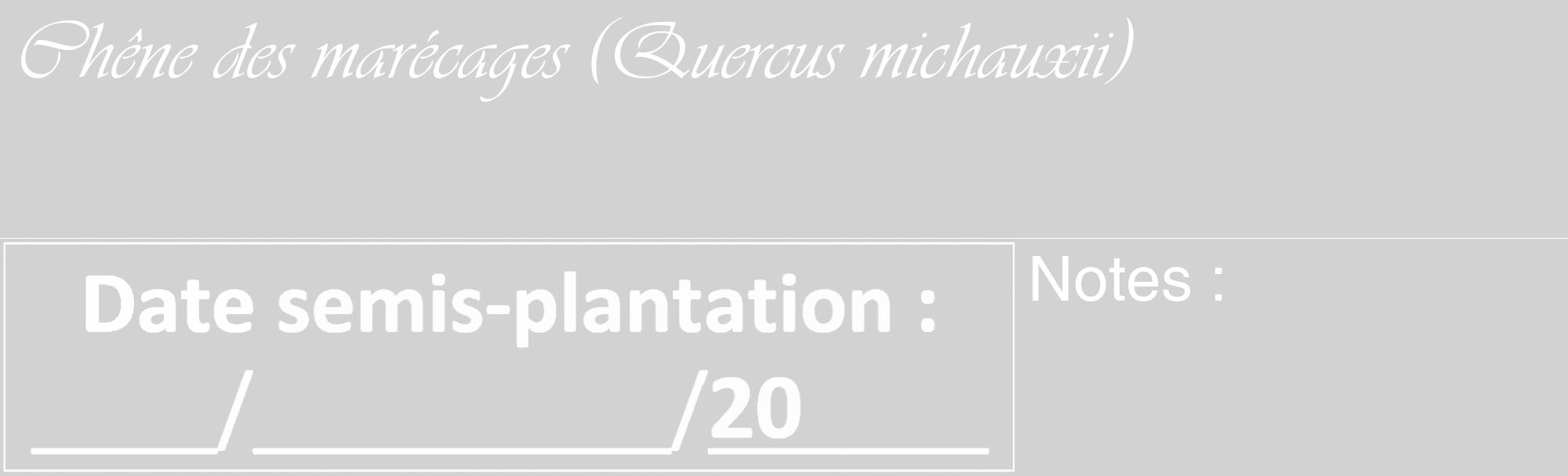Étiquette de : Quercus michauxii - format c - style blanche14_basique_basiqueviv avec comestibilité