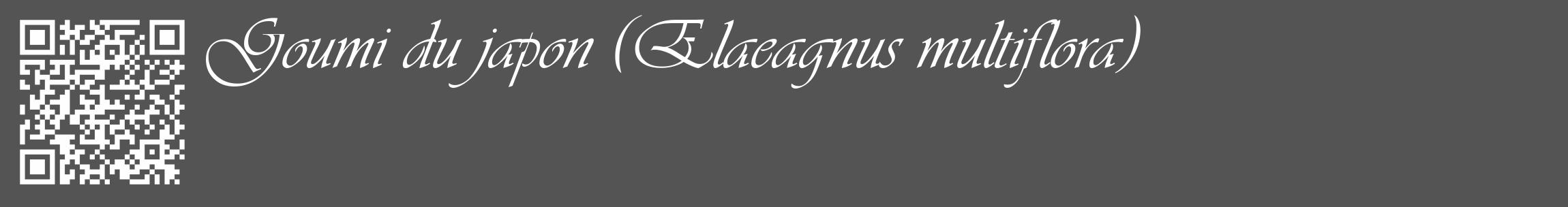 Étiquette de : Elaeagnus multiflora - format c - style blanche36_basique_basiqueviv avec qrcode et comestibilité