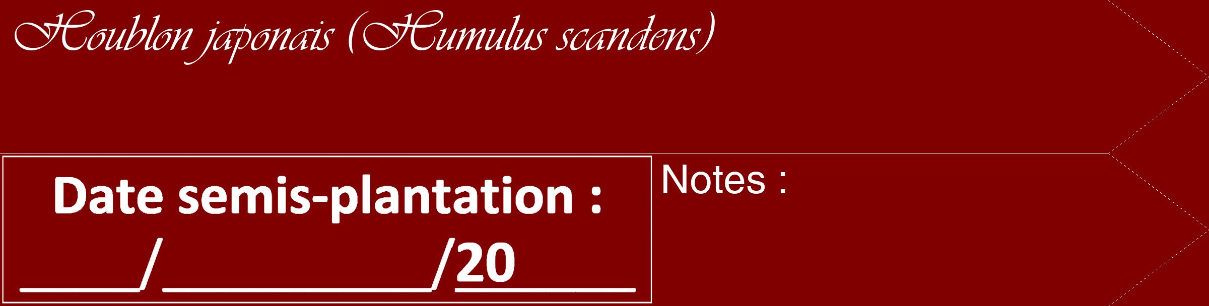 Étiquette de : Humulus scandens - format c - style blanche29_simple_simpleviv avec comestibilité
