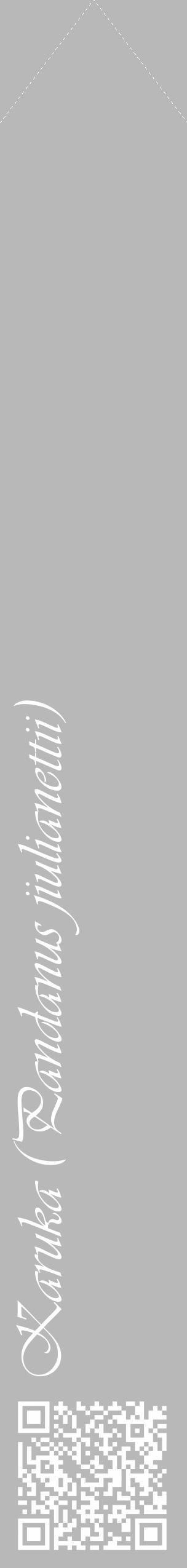 Étiquette de : Pandanus jiulianettii - format c - style blanche39_simple_simpleviv avec qrcode et comestibilité - position verticale