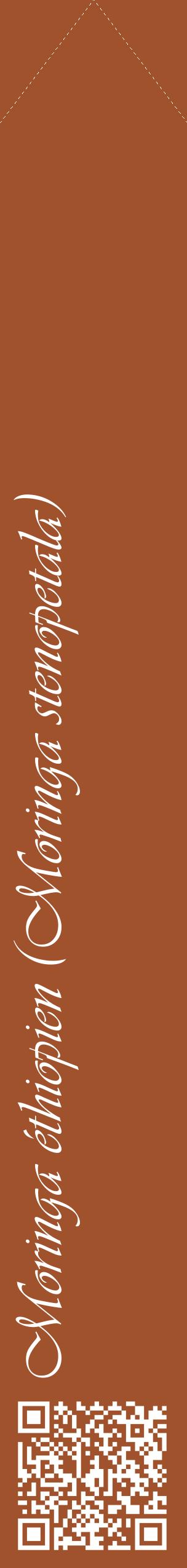Étiquette de : Moringa stenopetala - format c - style blanche32_simpleviv avec qrcode et comestibilité