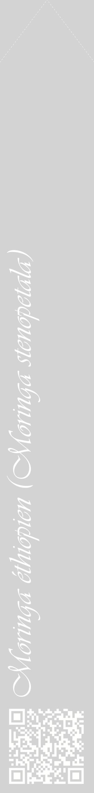 Étiquette de : Moringa stenopetala - format c - style blanche56_simpleviv avec qrcode et comestibilité
