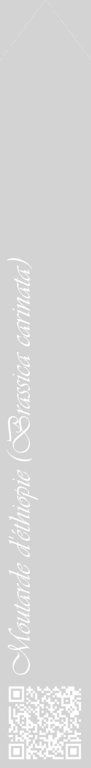 Étiquette de : Brassica carinata - format c - style blanche56_simpleviv avec qrcode et comestibilité