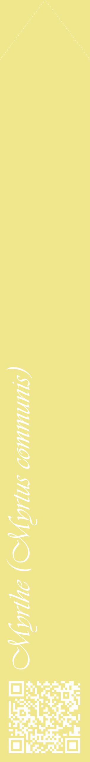 Étiquette de : Myrtus communis - format c - style blanche20_simpleviv avec qrcode et comestibilité