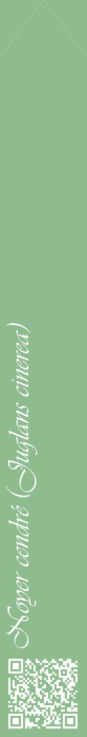 Étiquette de : Juglans cinerea - format c - style blanche13_simpleviv avec qrcode et comestibilité