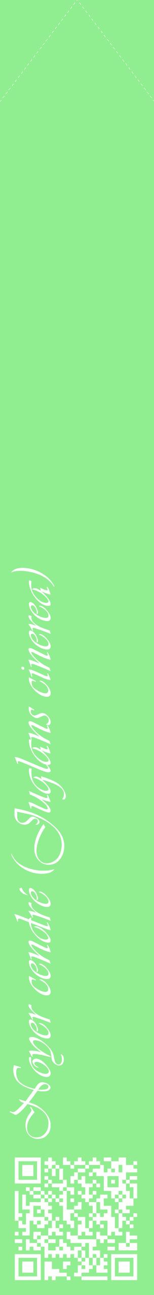 Étiquette de : Juglans cinerea - format c - style blanche15_simpleviv avec qrcode et comestibilité